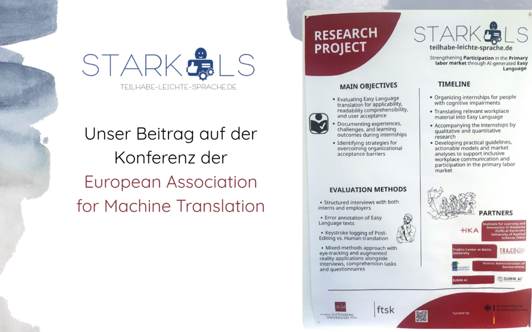 Projektvorstellung bei der EAMT 2026